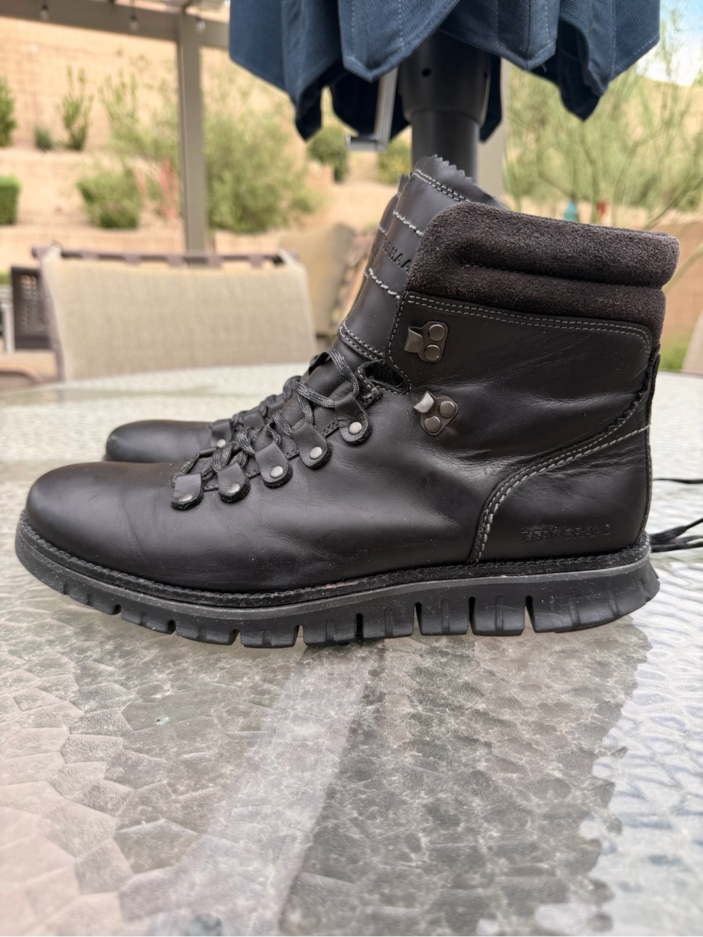 Cole Haan Zerogrand Men's Hiking Boots | Black Leather | 9.5